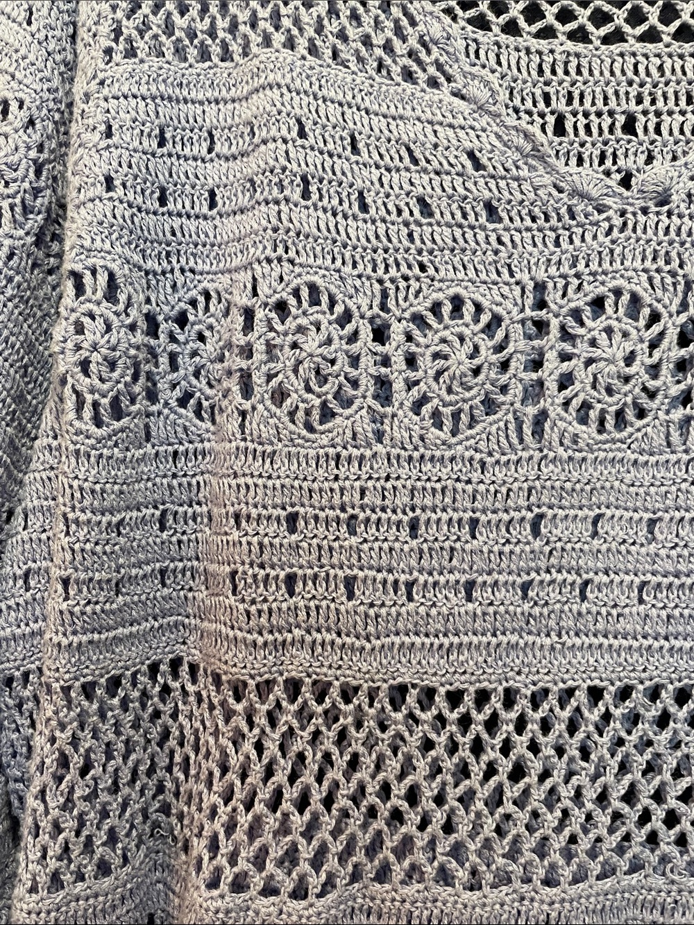 Country Blue Crochet Swim Coverup Tunic - Brand Unknown - Picture 16 of 16